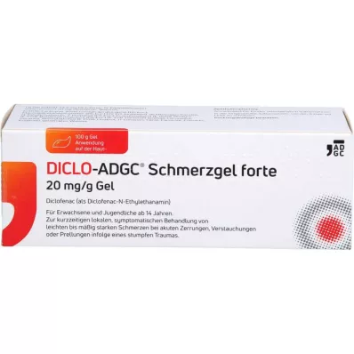 DICLO-ADGC Fájdalomgél forte 20 mg/g, 100 g