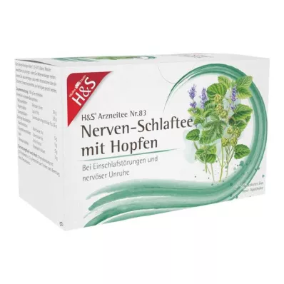H&amp;S Ideg- és alvástea komlószűrő zacskóval, 20X1,5 g