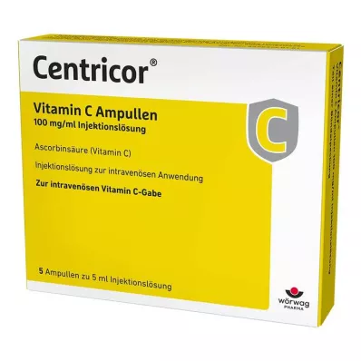 Centricor® C-vitamin ampullák 100 mg/ml oldatos injekció, 5X5 ml Centricor® C-vitamin ampullák 100 mg/ml oldatos injekció, 5X5 ml