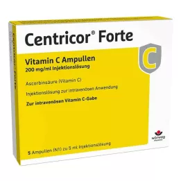 CENTRICOR Forte C-vitamin Amp. 200 mg/ml injekciós oldat, 5X5 ml
