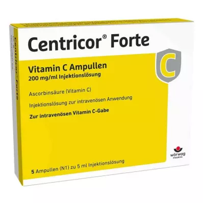 Centricor® Forte C-vitamin ampulla 200 mg/ml oldatos injekció, 5X5 ml