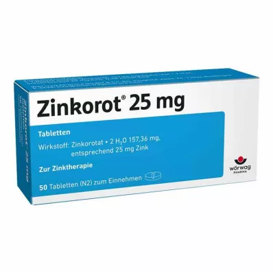 Zinkorot 25 mg nagy dózisú cink tabletta, 50 db