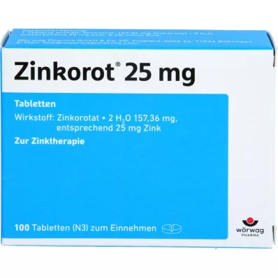 ZINKOROT 25 mg-os tabletta, 100 db