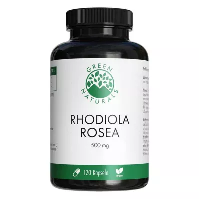 GREEN NATURALS Rhodiola Rosea 500 mg nagy dózisú kapszula, 120 db