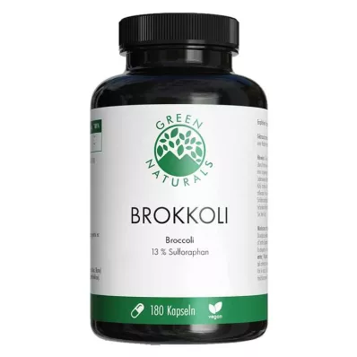 Green Naturals brokkoli + 13% Sulforaphane vegán kapszula, 180 db