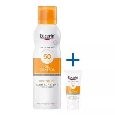 Eucerin Sun Oil Control Body átlátszó aeroszol LSF 50, 200 ml