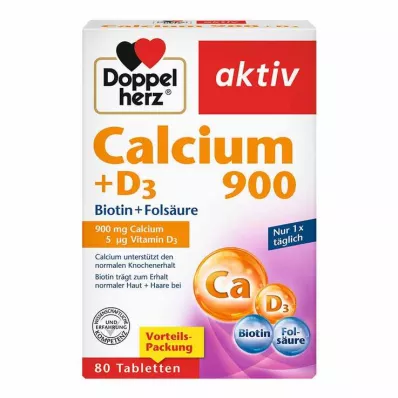 Doppelherz Calcium 900 + D3 tabletta, 80 db Doppelherz Calcium 900 + D3 tabletta, 80 db