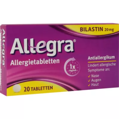 ALLEGRA Allergia tabletta 20 mg-os tabletta, 20 db
