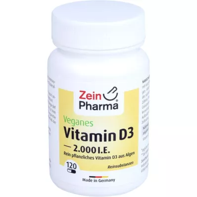 VITAMIN D3 2000 I.E. vegán kapszula, 120 db