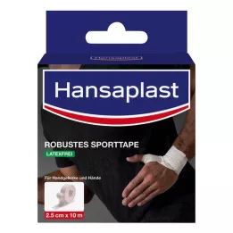 HANSAPLAST Robusztus sportszalag 2,5 cm x 10 m fehér, 1 db
