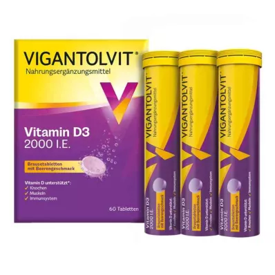 VIGANTOLVIT 2000 NE D3-vitamin pezsgőtabletta, 60 db VIGANTOLVIT 2000 NE D3-vitamin pezsgőtabletta, 60 db