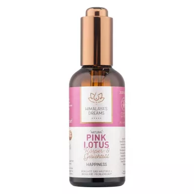 Himalayas Dreams Ayurveda Body & arcápoló olaj Pink Lotus, 100 ml Himalayas Dreams Ayurveda Body & arcápoló olaj Pink Lotus, 100 ml