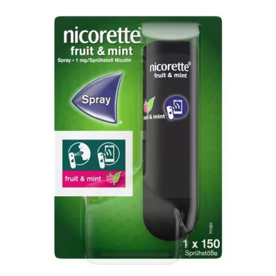 Nicorette Fruit & Mint Spray 1 mg / spray Nfc, 1 db Nicorette Fruit & Mint Spray 1 mg / spray Nfc, 1 db