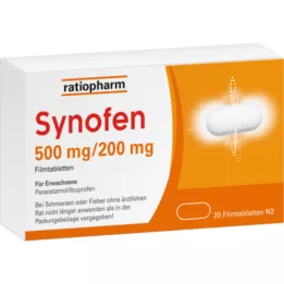 SYNOFEN 500 mg/200 mg filmtabletta, 20 db