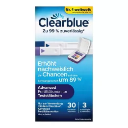 CLEARBLUE Termékenységi monitor tesztpálcikák 30+3, 33 db