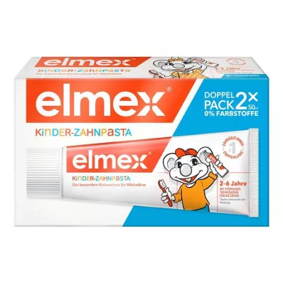 Elmex gyermek fogkrém 2 - 6 éves duó csomag, 2x50 ml