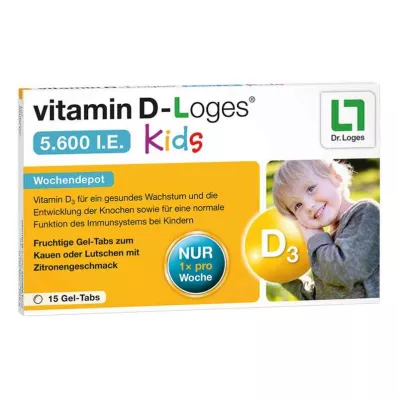 d-vitamin-Loges 5600 nemzetközi egység gyerek heti raktár (15 db)