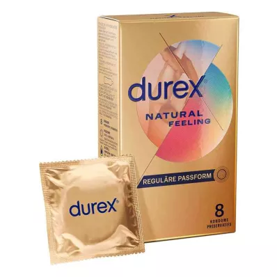 DUREX Természetes érzésű óvszer, 8 db