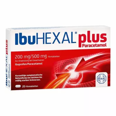 IbuHEXAL plus paracetamol 200 mg/500 mg filmtabletta, 20 db