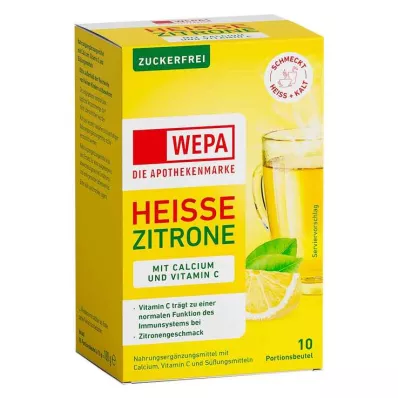 Wepa forró citrom + C-vitamin + kalcium cukormentes por, 10X10 g Wepa forró citrom + C-vitamin + kalcium cukormentes por, 10X10 g