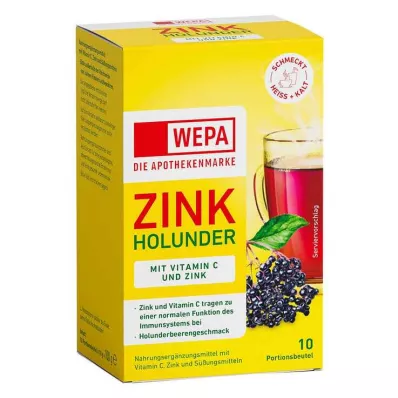Wepa cink bodza + C-vitamin + cink cukormentes por, 10x10 g Wepa cink bodza + C-vitamin + cink cukormentes por, 10x10 g