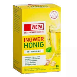 WEPA Gyömbér+Méz+C-vitamin por, 10X10 g
