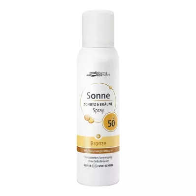 Fényvédelem &amp; barna aeroszol spray bronz LSF 50, 150 ml