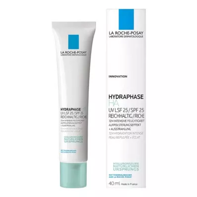 La Roche Posay Hydraphase HA UV krémben gazdag LSF 25, 40 ml
