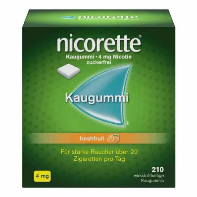 nicorette® rágógumi friss gyümölcs, 4 mg nikotin, 210 db nicorette® rágógumi friss gyümölcs, 4 mg nikotin, 210 db