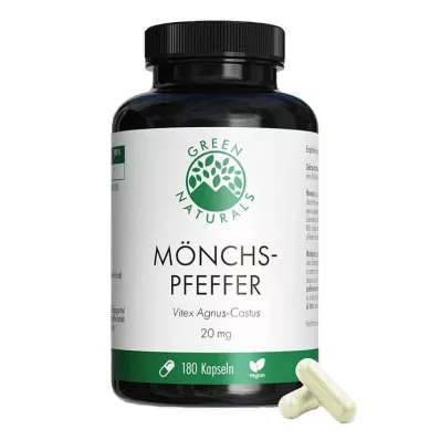 Green Naturals Monks pepper 20 mg-os nagy dózisú kapszula, 180 db