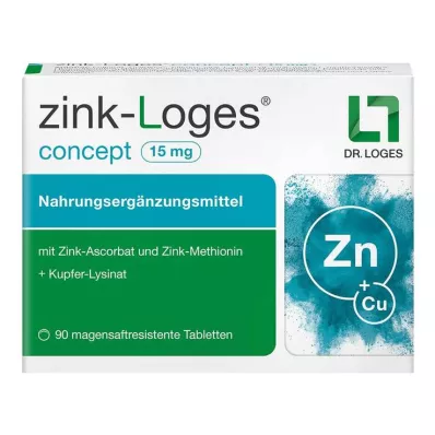 Zinc-Loges concept 15 mg bélben oldódó rezisztens tabletta, 90 db