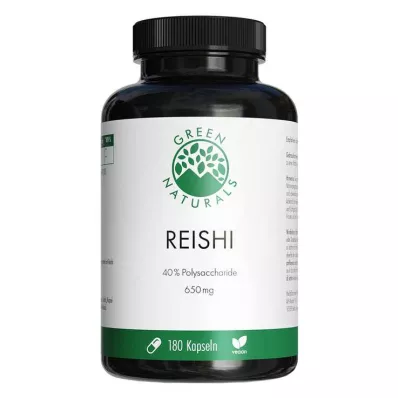 GREEN NATURALS Reishi 650 mg nagy dózisú vegán kapszula, 180 db